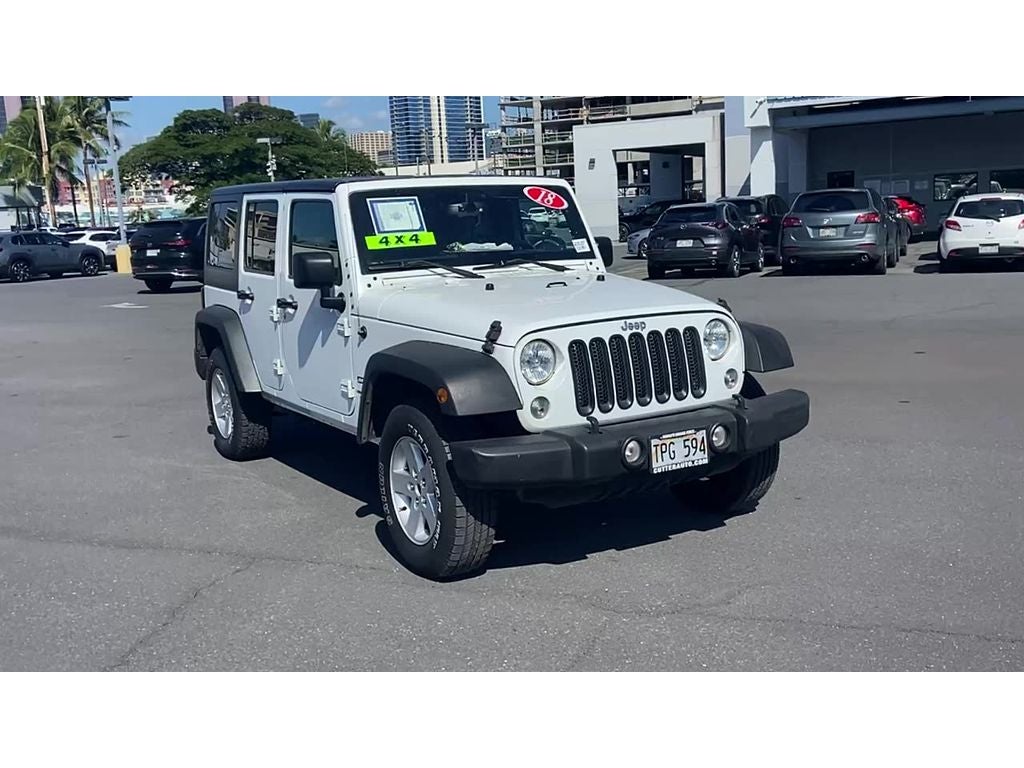 2018 Jeep Wrangler JK Unlimited Sport S 4x4